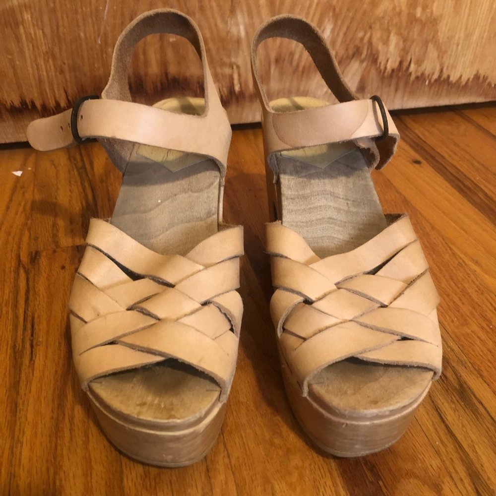 No.6 Platform Clogs Peach